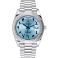 Rolex Day Date Blue Arabic Dial Platinum